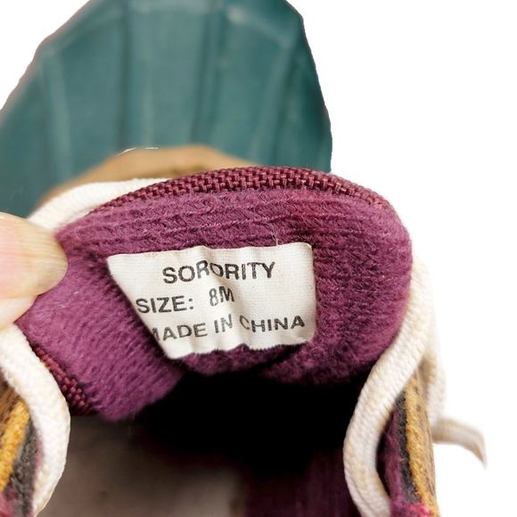 Women's Bay Area Traders Duck Shoes Boots "Sorority" Green EUC Fleece Lined Size - Picture 4 of 7